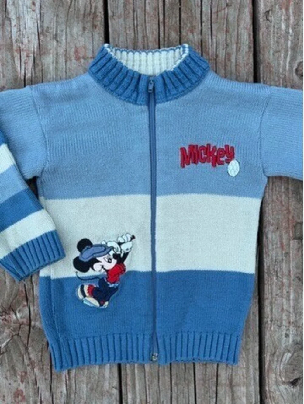 Vintage Disney Mickey Mouse Toddler Boys Sweater Size 3T